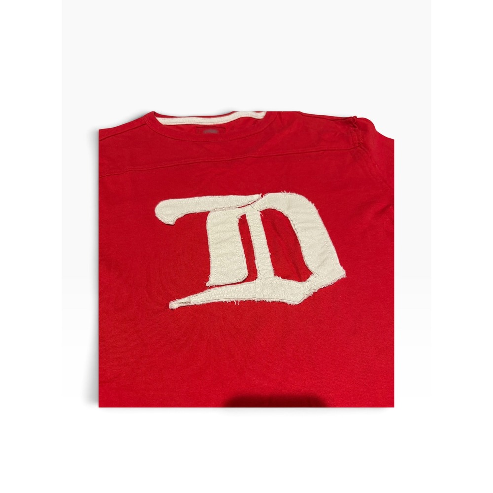 CCM NHL Detroit Red Wings Long Sleeve Shirt Red Vintage Style Mens Small - Picture 2 of 7
